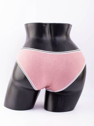 Слипы в рубчик с белым поясом и черной полоской  - фото 3