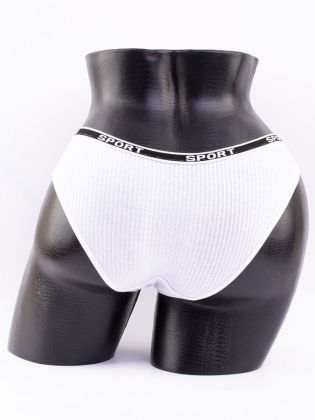 Слипы в рубчик с надписью "sport" - фото 3