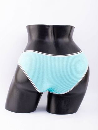 Слипы в рубчик с белым поясом и черной полоской  - фото 3