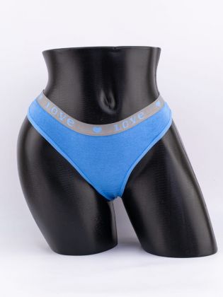 Стринги с эластичным поясом с надписью "love" - фото 1