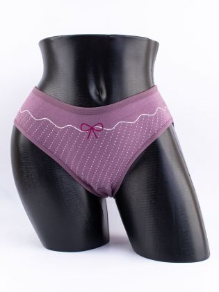 Слипы в горошек с принтом "бантик" - фото 1