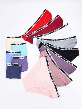 Слипы в рубчик с надписью "sport" - фото 2