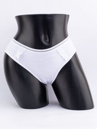 Слипы с кружевом и сеточным поясом - фото 1