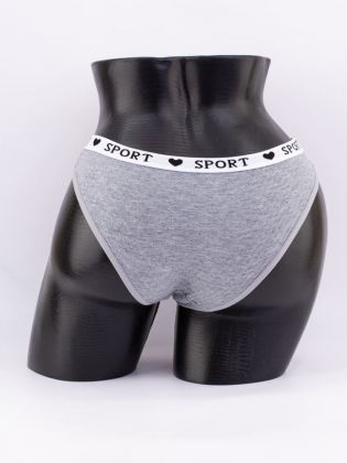 Слипы вафельные с белым поясом с надписью "sport" - фото 3