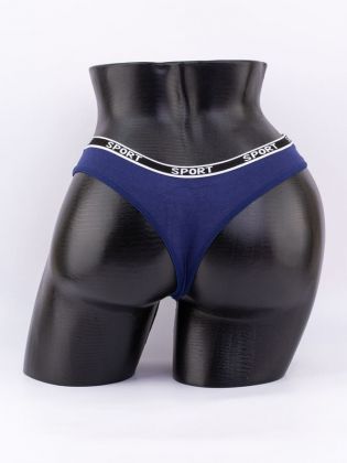 Стринги с черным поясом с надписью "sport" - фото 3
