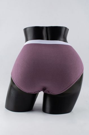 Слипы в рубчик с белым поясом - фото 3